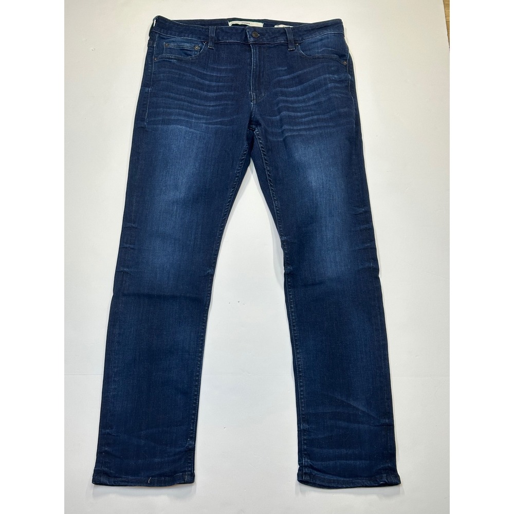 GUESS Mens Slim Tapered Jeans Dark Wash Denim 34x30